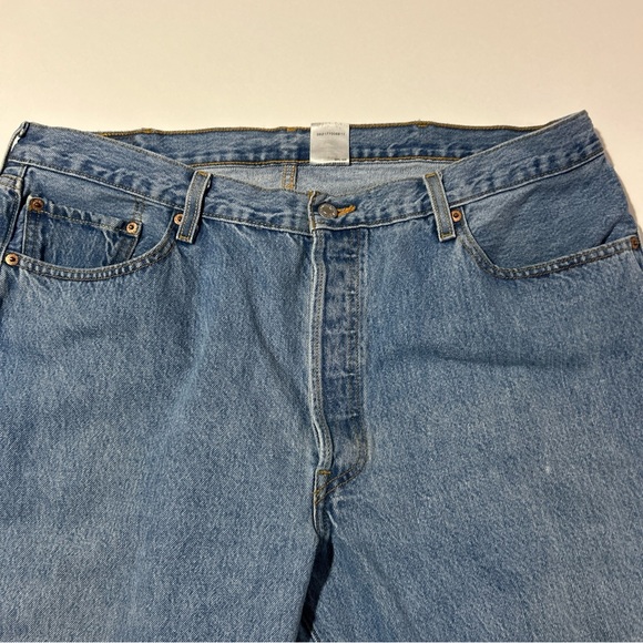 Levi’s 501 Blue Jeans Men’s 40 Cotton Outdoors Button Fly Y2K Retro Tear Off Tag - Picture 8 of 14